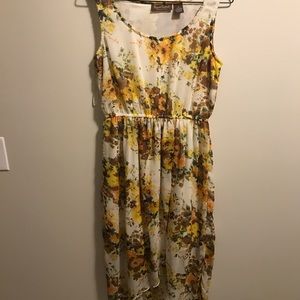Summer floral high/low sundress